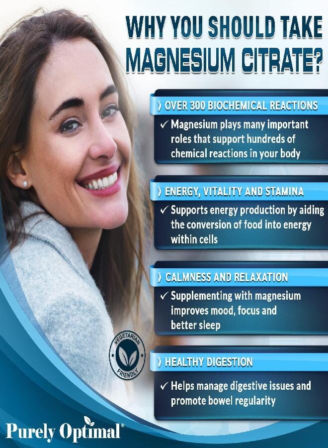 Purely Optimal Premium Magnesium Citrate Gummies for Adults And Kids - Supports Relaxation, Muscle And Nerve Function - Chewable, Non-GMO, Vegan, Gluten-Free - 90 Delicious Gummies - Image 5